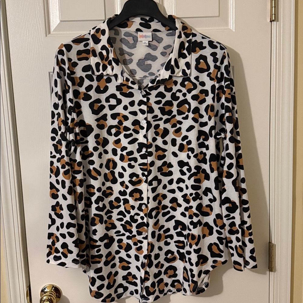 Leopard Print LuLaRoe XL Valentina